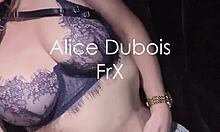 alice dubois flashes stockings publicly before outdoor car fuck with stranger