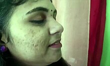 Indian couple sharing sweet kisses and romantic bedroom moments 😘💕