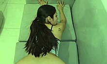 neighbor asks for help then repays with tight latina pussy creampie ride