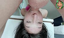 pov maid alexa chains deepthroat blowjob then wild cowgirl facial cum