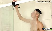 jerking off to this hot young latina's perfect ass and tits
