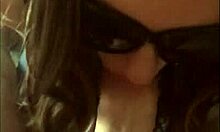 Huge Wife Guzzles White Monster Cock In Glasses POV Blowjob!