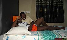 Nasty Stepsister Toys Her Big Tits Pussy with Dildo Then Rides Neighbor's Huge Black Cock Outdoor