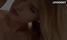 Freya Mayer's Tight Blonde Pussy Explodes In Orgasm As Lover's Monster Cock Pounds Her Sensually On Valentine's!