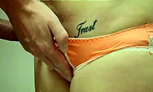 Intense cum blasts soak satin panties in steamy compilation