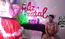 wanna play naughty christmas games barefoot with our pierced nerd brazilian cocks and feet?