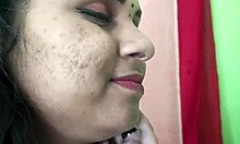 Indian couple sharing sweet kisses and romantic bedroom moments 😘💕
