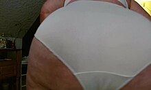 GRANNY DAWN SKYE1962 FLASHES FAT ASS BELLY NATURAL TITS IN WHITE PANTIES FOR MARK UPDATE 89!