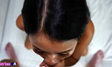 thai milf slut girlfriend takes massive interracial facial cumshot