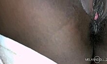 20-Year-Old Ebony Slut Rides Cock Pro Style in Fishnets!