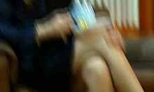 hey watch this beautiful curvy latina stepmom get dressed for party then strip and finger her hairy pussy home