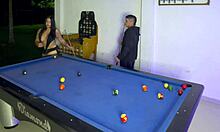 colombian uni girl anal pounded after pool game while boyfriend's away