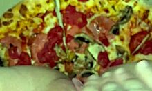 pizza masturbation cumshot on food kinky arab teen pussy squirts hard 🍕💦