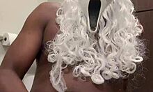 Santa needs your hand stroking his throbbing monster cock now!