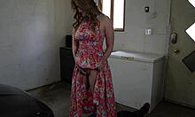 blonde neighbor slut rides cock in heels for car fix creampie thanks