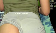 Girlfriend's friend begs filming her big ass dance in panties!