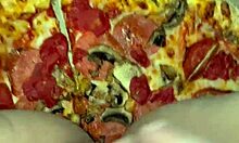 pizza masturbation cumshot on food kinky arab teen pussy squirts hard 🍕💦