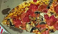 pizza masturbation cumshot on food kinky arab teen pussy squirts hard 🍕💦