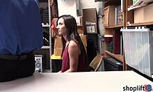 Blonde teen busted! Suck that cop's monster cock now?