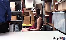 Blonde teen busted! Suck that cop's monster cock now?