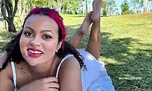 chubby girl farts loud with goofy ripped faces