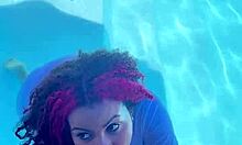 chubby girl farts loud with goofy ripped faces