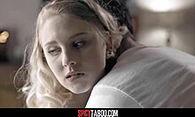 Inexperienced Blonde Teen Fucks Older Roommate Doggystyle Deepthroat