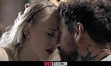 Inexperienced Blonde Teen Fucks Older Roommate Doggystyle Deepthroat