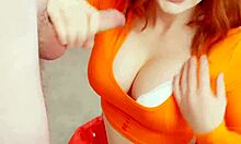 Velma Delivers Messy Deep Head With Huge Cock