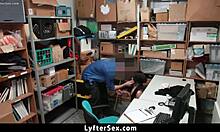 Thieving employee fucked doggystyle after caught on CCTV