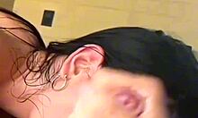 check out this sexy latina brunette pov cowgirl ride rough doggy deepthroat