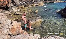 damn that blonde's ass looks perfect wanna fuck her on the beach lagoon?