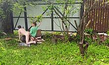 Anastasia Mistress Strap-On Fucks Sasha Outdoor Russian Slave Submission