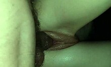my girlfriend slicks up my cock for deeper rough pussy penetration