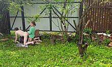 Anastasia Mistress Strap-On Fucks Sasha Outdoor Russian Slave Submission