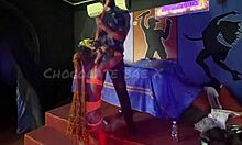 sexy african teen stripper's mouth feels amazing sucking me during her hot performance groupie love explodes