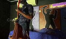 sexy african teen stripper's mouth feels amazing sucking me during her hot performance groupie love explodes
