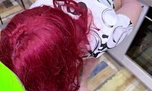 hot mature stepmom's fat ass craves kitchen double penetration