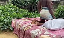 african black teen gets outdoor pounding on her shaved wet pussy