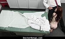 shy teen nurse bends over for doctor's big cock payment instead of cash at hospital