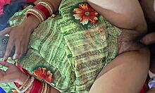 WOW, beautiful desi bhabhi bent over doggystyle by stepbrother's cock in dirty bedroom talk!