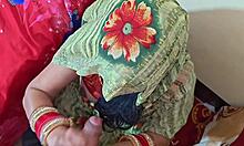 WOW, beautiful desi bhabhi bent over doggystyle by stepbrother's cock in dirty bedroom talk!