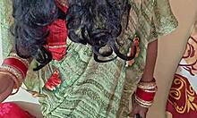 WOW, beautiful desi bhabhi bent over doggystyle by stepbrother's cock in dirty bedroom talk!