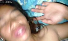 hot wife flashes panties-free pussy to stranger groping her curves