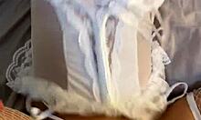 college girl with perfect ass gets bent over for intense doggystyle pounding by her goth boyfriend