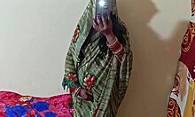 WOW, beautiful desi bhabhi bent over doggystyle by stepbrother's cock in dirty bedroom talk!