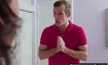 Angry stepbrother jumps stepsis and stepmom in wild taboo threesome