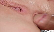 theodora day feels so kinky taking anal creampie from boyfriend