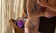 seductive bikini pickup leads to tiny teen's wild hotel doggystyle pounding