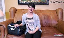 Lusty Busty Jae Scott Deepthroats Then Takes Hard Pounding